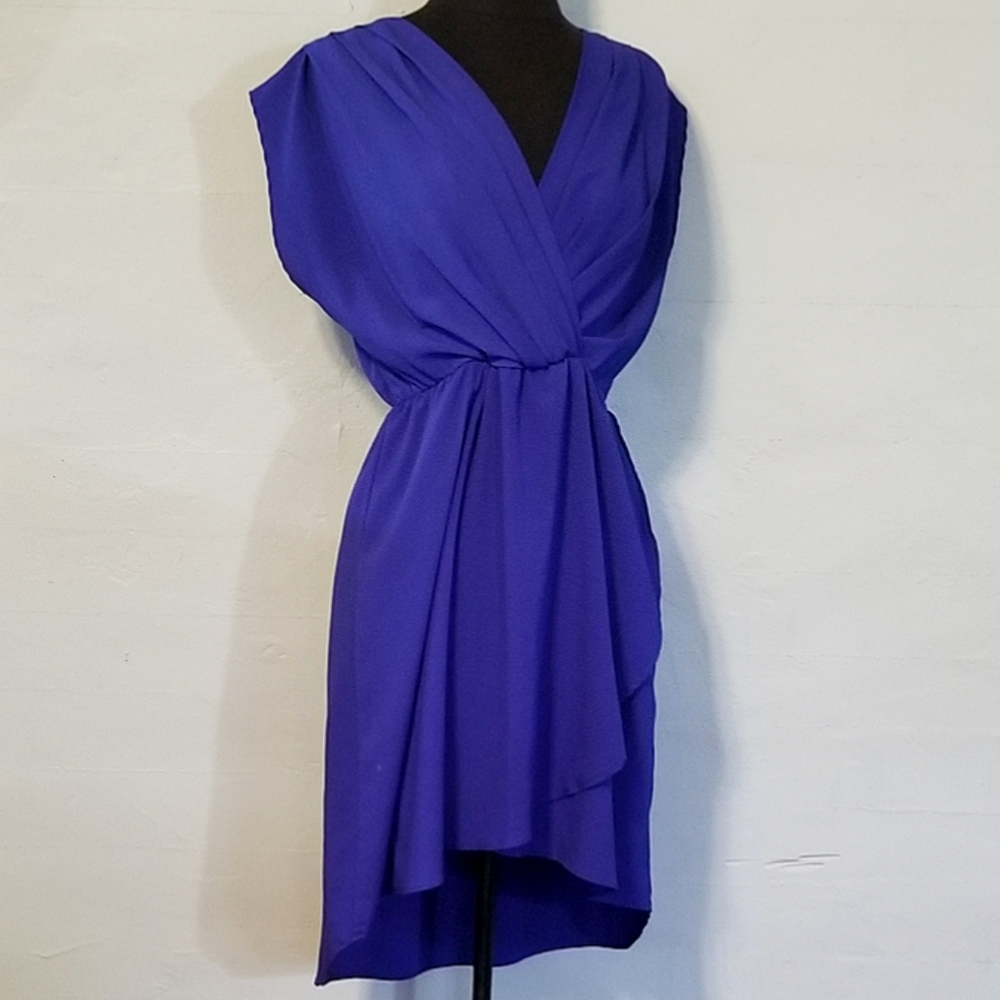 Blue Rain Royal Blue Wrap Dress